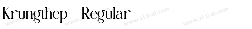 Krungthep - Regular字体转换